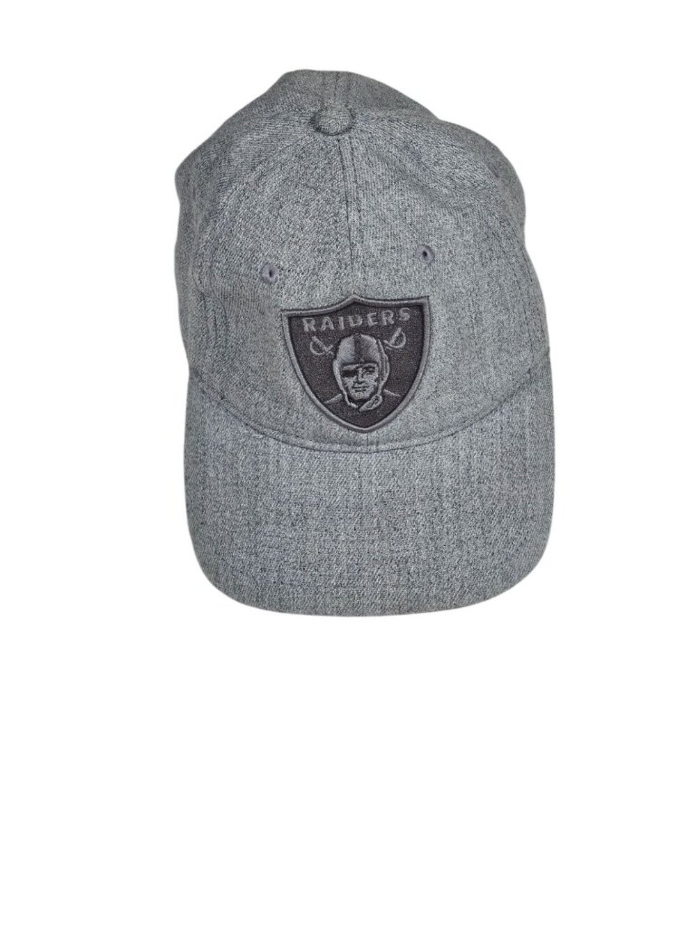 Raiders Fanatics NFL Proline Snapback Hat Size OS Gray Adjustable Cap
